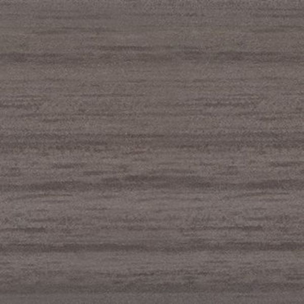 Gray-brown textured surface (appears like fabric or wood grain) displaying subtle horizontal striations; close-up, evenly lit, filling the frame with muted, neutral tones.