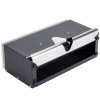 One-sided wrapped straw dispenser in black