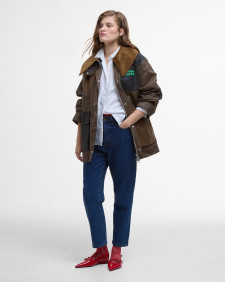 Cappotto Duffle cerato Barbour x GANNI 