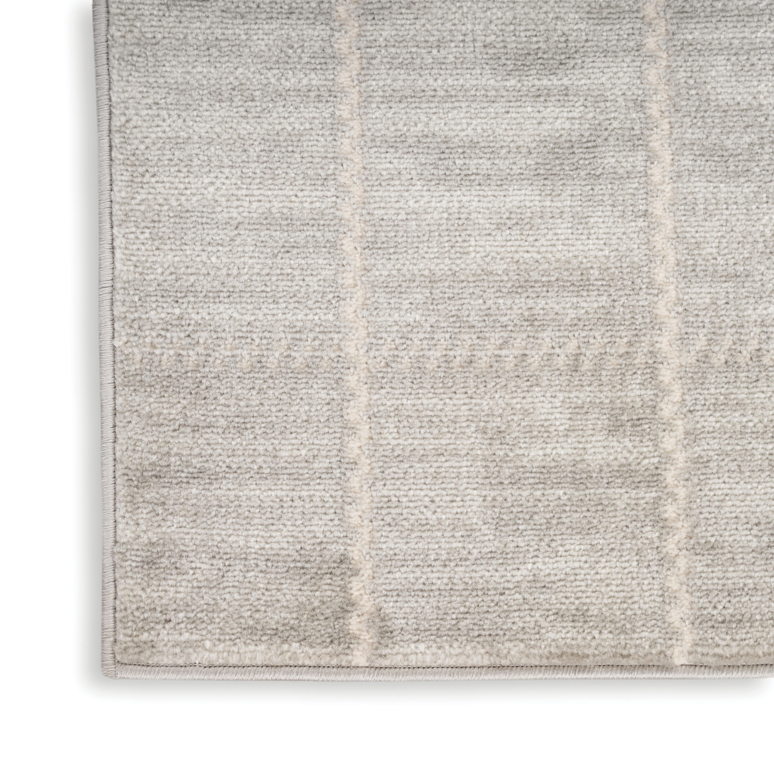 Nourison Serenity Home 9' x 12' Light Grey Modern Indoor Rug