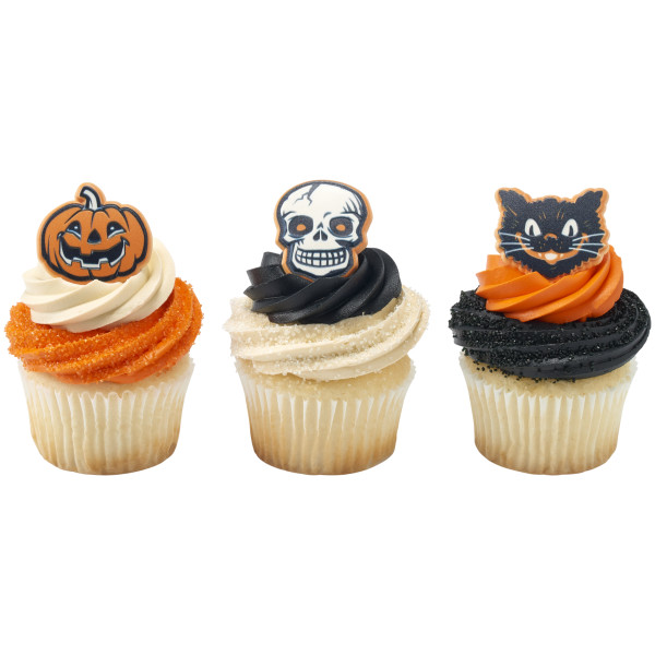 Vintage Fright Cupcake Rings