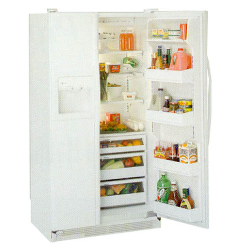 GE Profile™ Side-by-Side, No Frost, 576 Liters (Freezer 203 Liters), Factory Installed Trimkit, Adjustable Temperature Bins