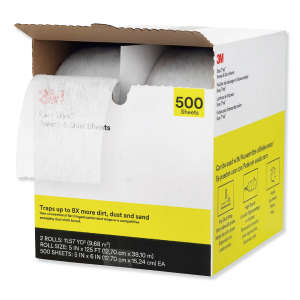 MIN70071659703, 3M, Easy Trap Duster Sweep and Dust Sheets, 5" x 125 ft, White