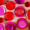 Confetti Salad Plate, Red