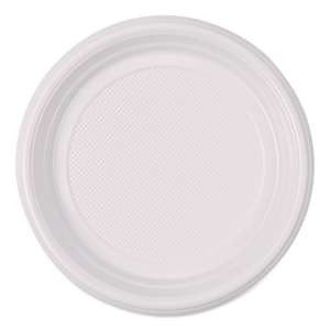 Boardwalk, Hi-Impact Plastic Dinnerware, Plate, 6" dia, White