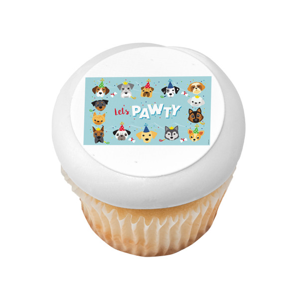 Let's Pawty PhotoCake® Edible Image®