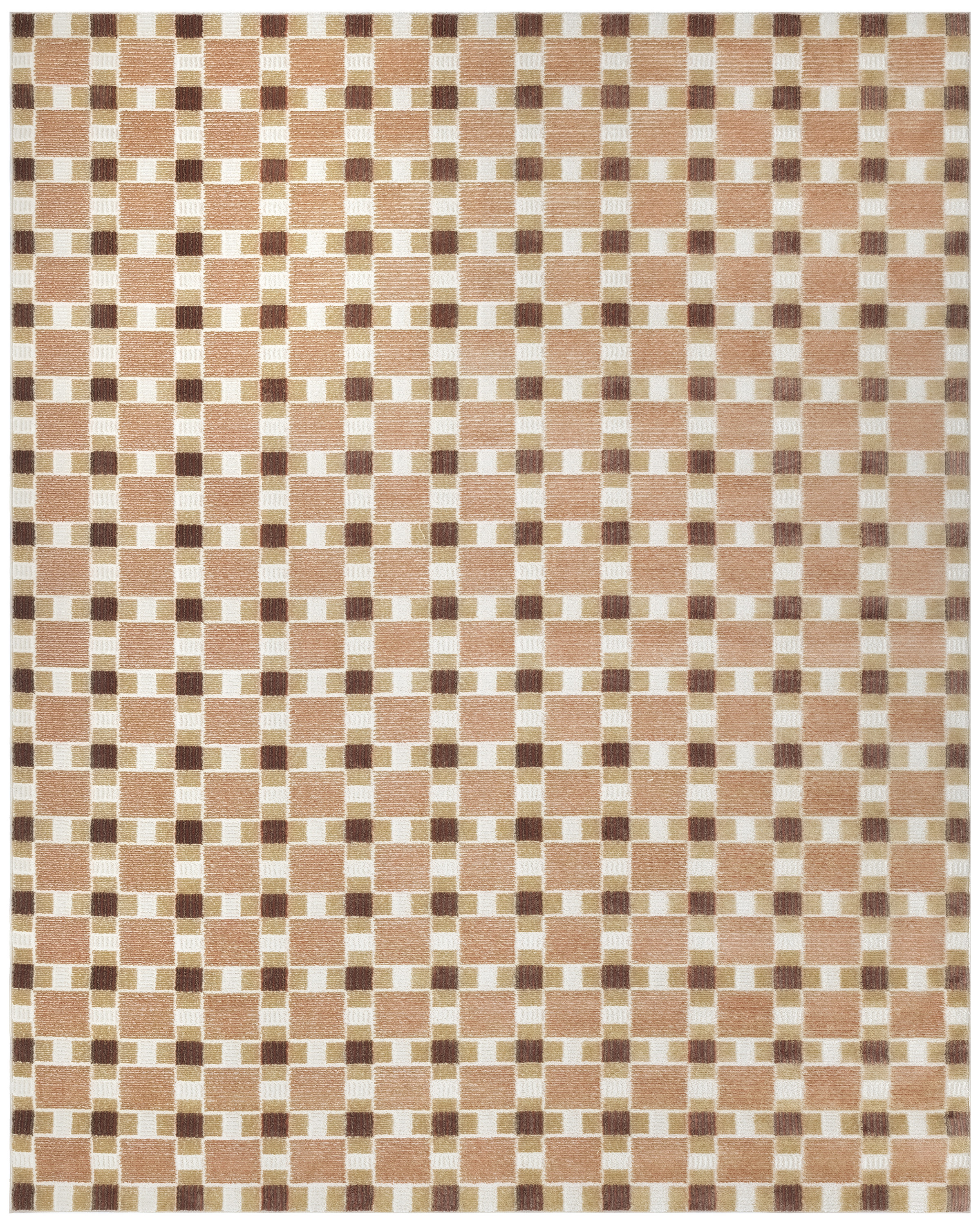 Nourison Nordic 8' x 10' Rust Modern Indoor Rug