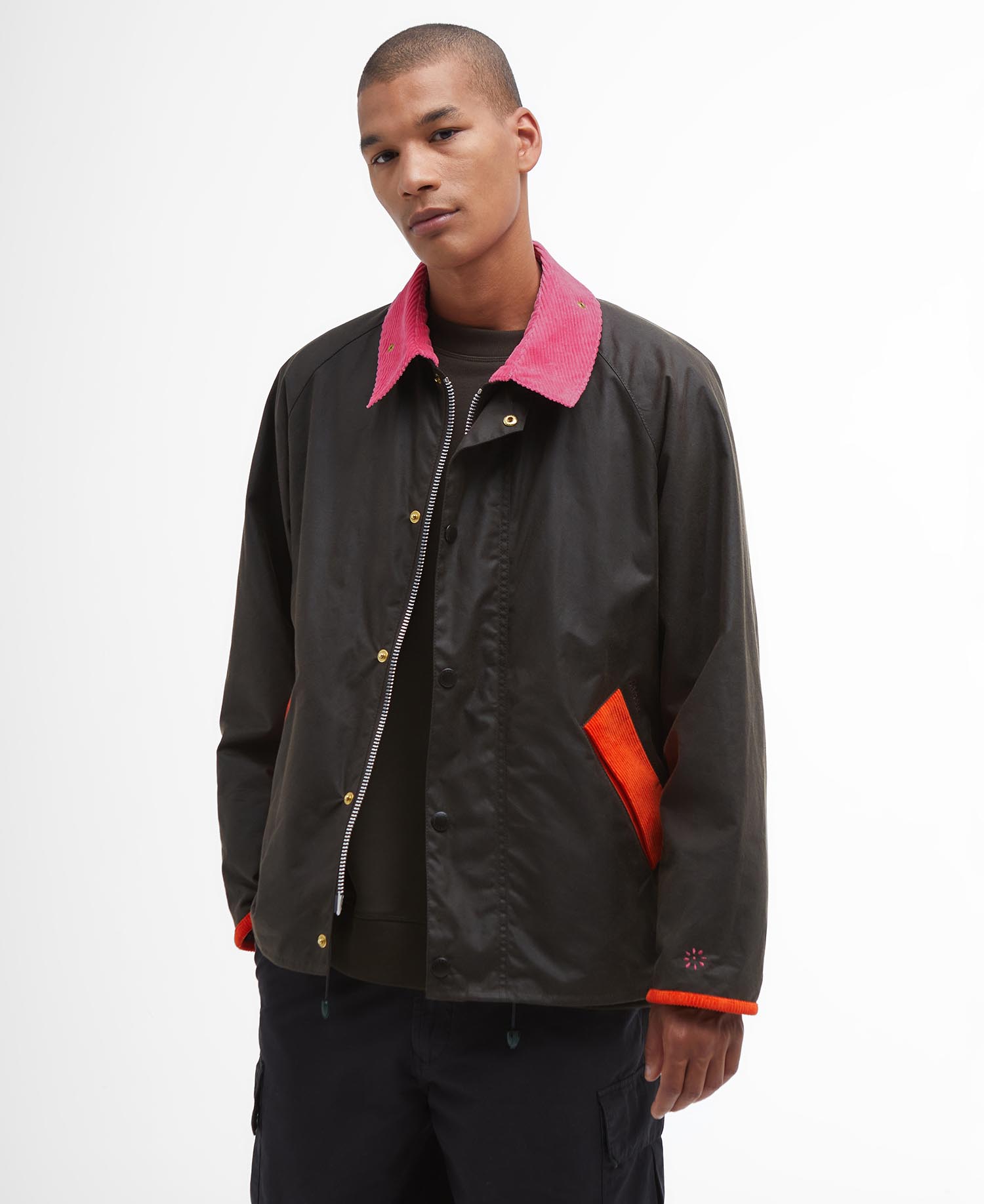 Barbour x Flower Mountain Oversized Transport Waxed Jacket image number 0