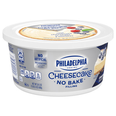Philadelphia No Bake Original Cheesecake Filling, 24.3 oz Tub
