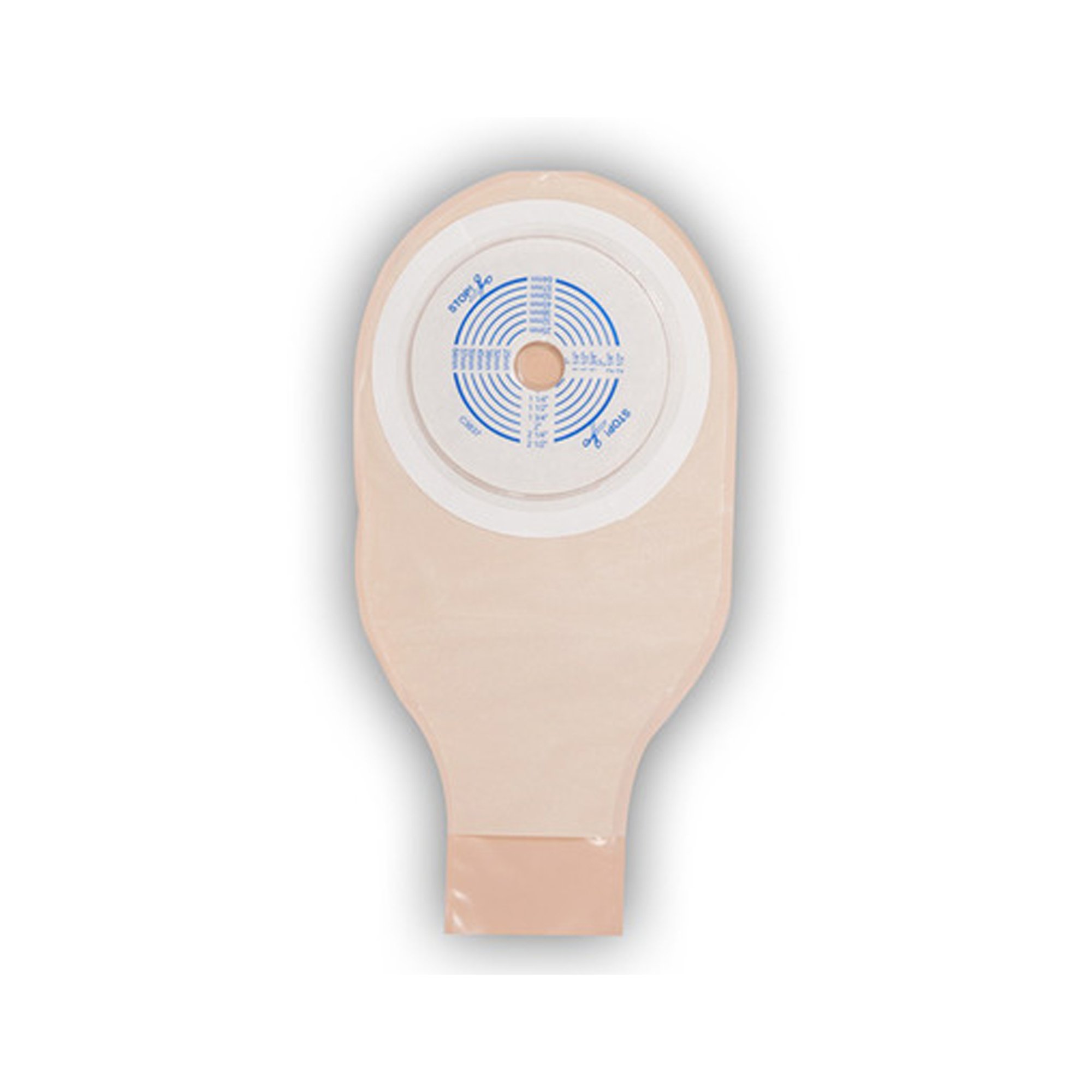 ActiveLife One-Piece Opaque Colostomy Pouch, 12-Inch Length, 1 Inch Stoma MK 150300