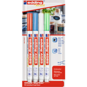 4085 Series Chalk Marker, Assorted Colors, Set of 4