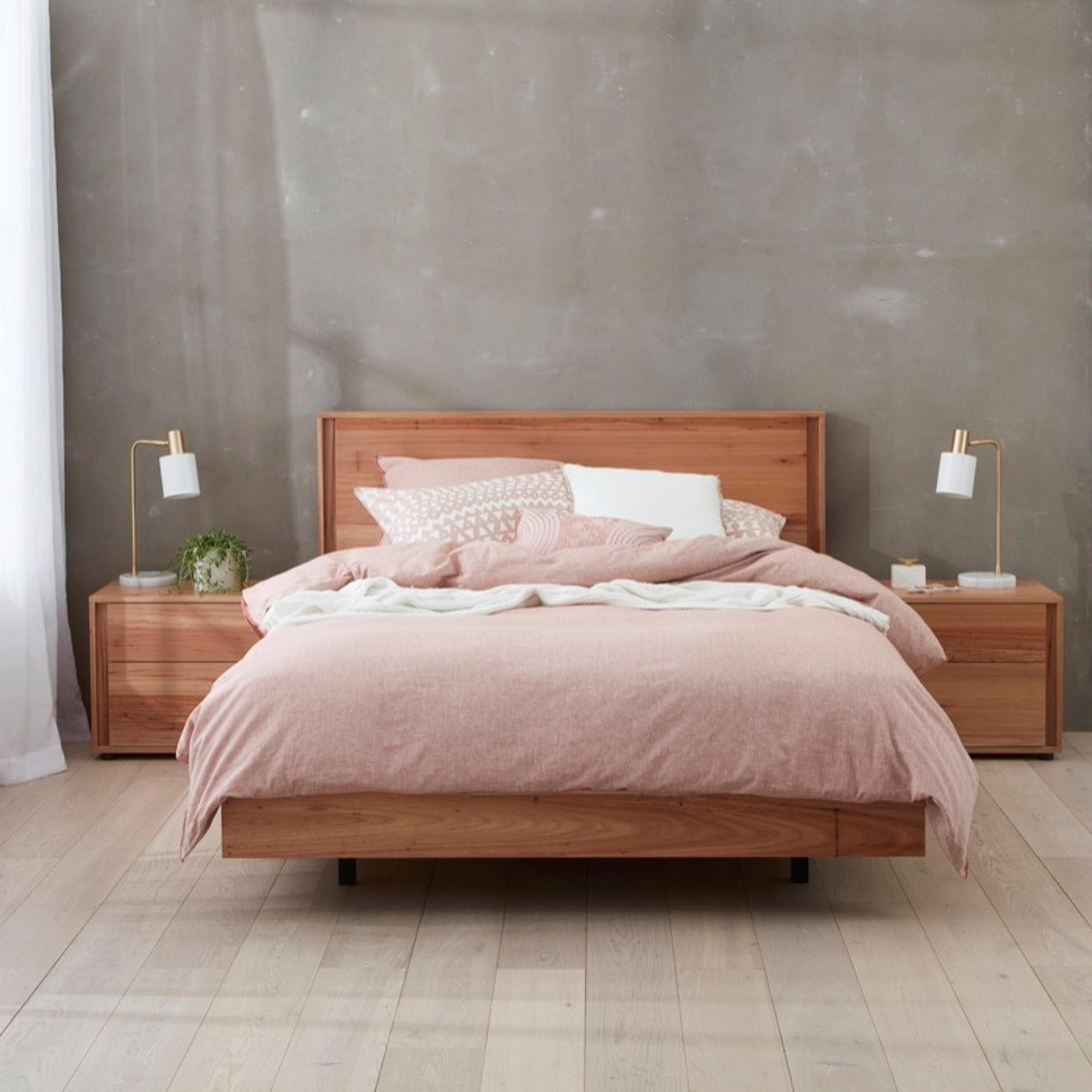 Lifestyle image of the  Gap X Bed Frame, Native from Forty Winks