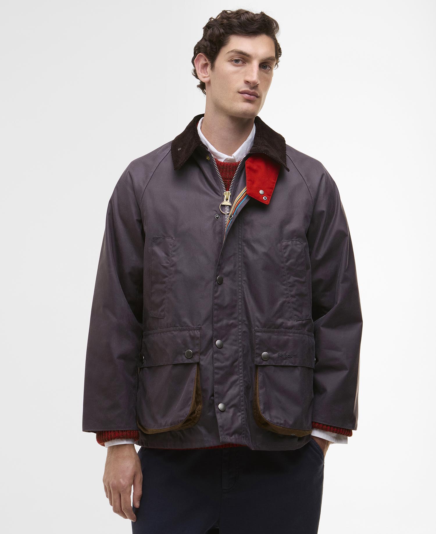 Paul Smith loves Barbour Oversized Bedale Waxed Jacket image number 1