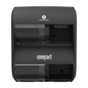 Georgia Pacific, Compact Quad® Plus, Coreless Bath Tissue Dispenser, Black