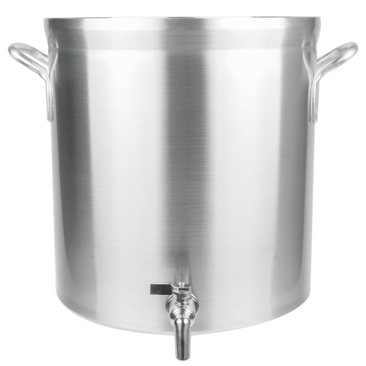 40-quart Wear-Ever® Classic Select™ heavy-duty aluminum stockpot with faucet