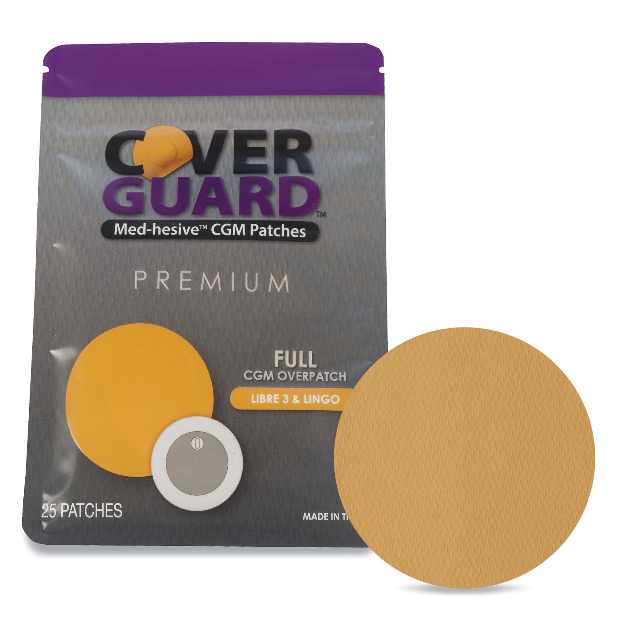 Sensor Overpatch CoverGuard Tan For FreeStyle Libre 3 Sensor