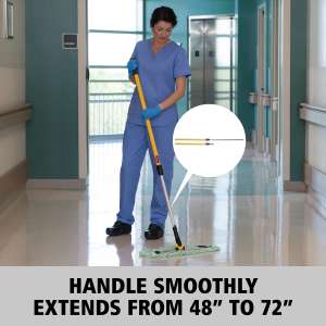 RUBQ755YW, Rubbermaid Commercial, HYGEN, Quick Connect Handle, 48" - 72", Yellow