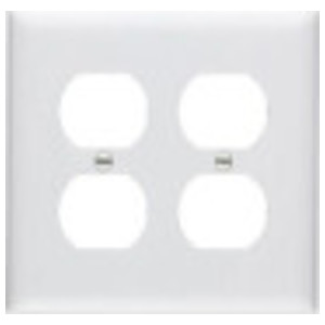 PASS & SEYMOUR TP82LACC30 2-Gang Wall Plate - Almond Nylon, For 2 Duplex Outlets, Standard Size - View #7
