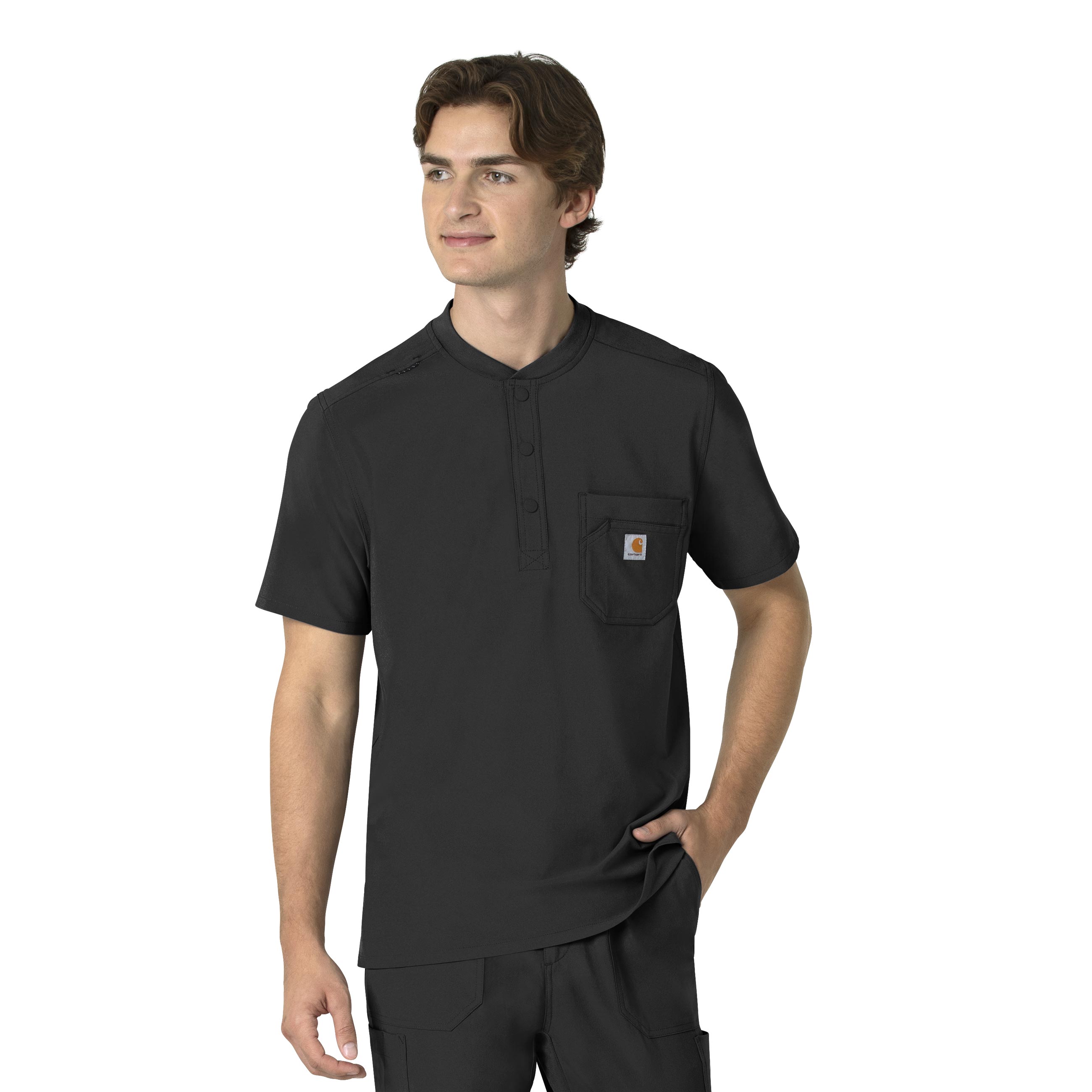 Force Cross-Flex Men‘s Henley Scrub Top-Carhartt