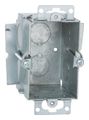 Switch Box Steel 1-Gang 12.5 in³ Capacity 1/2 in. KO 1-Outlet Gray 4.219 H x 2.625 W x 2.5 D in.