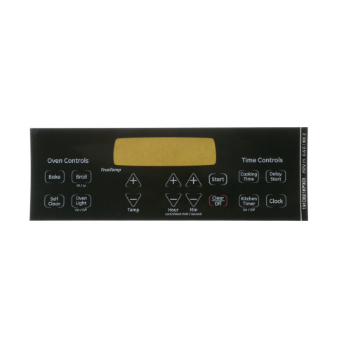Range Electronic Control Overlay - Black
