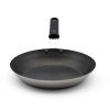 11-inch carbon steel induction fry pan with SteelCoat x3™ nonstick coating and silicone handle