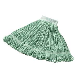 Rubbermaid Commercial, Super Stitch®, 20oz, Looped-End, 5" Headband, Blend, Green, Wet Mop