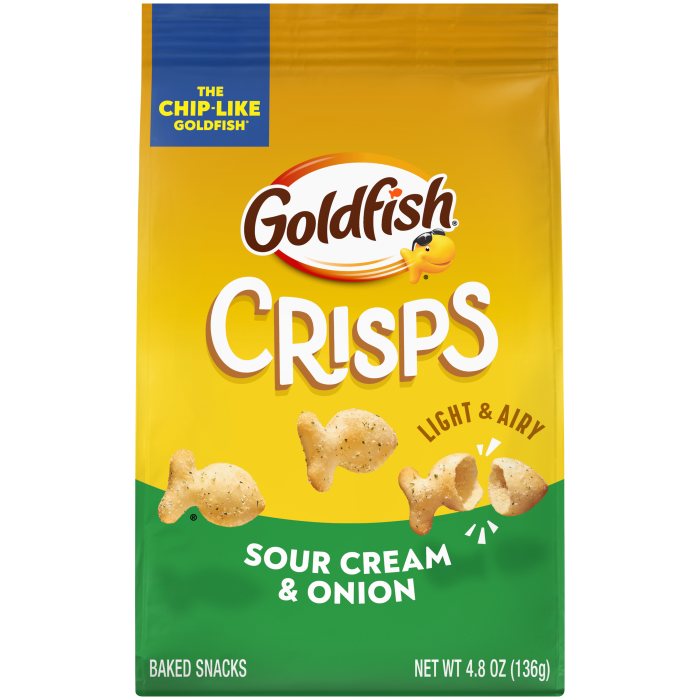 Goldfish® Sour Cream & Onion Baked Snacks, 4.8 oz, bag