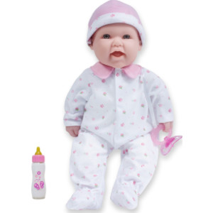 La Baby Soft 16" Baby Doll, Pink with Pacifier, Caucasian