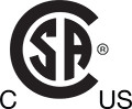 CSA Certified - Canada & USA