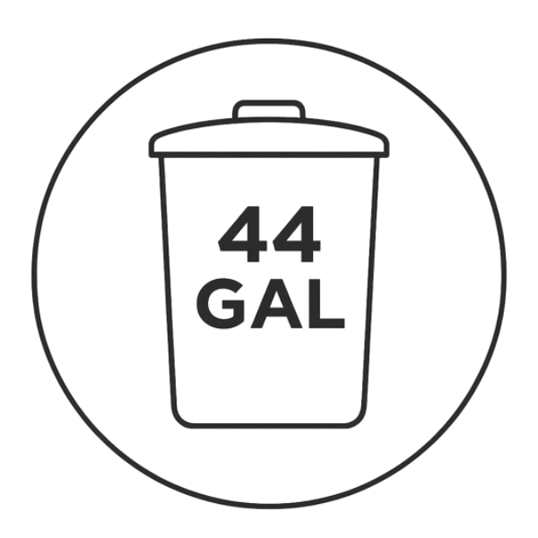 Fits 44 Gallon Trash Cans
