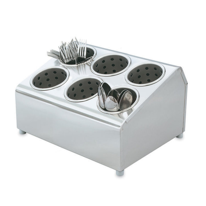 Six-cylinder stainless steel silv-a-tainer