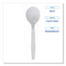 Boardwalk, Mediumweight Polystyrene Cutlery, Soup Spoon, White