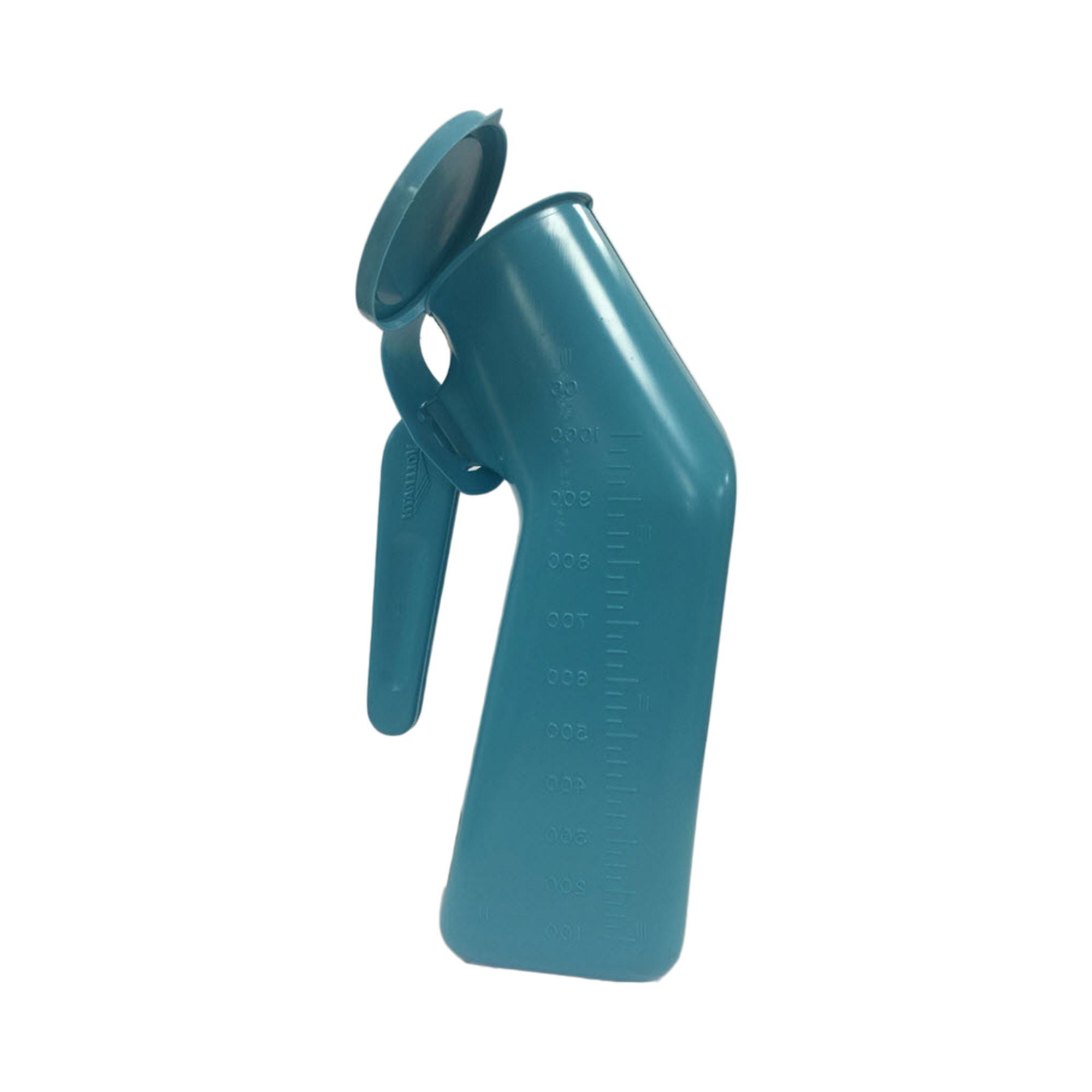 Medegen Male Urinal, Plastic, Blue