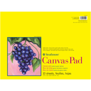 300 Series Canvas Pad, Tape Binding, 10 Sheet, 12x16 inch, 1 Count