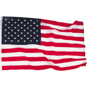 Nyl-Glo&reg; Colorfast Outdoor U.S. Flags, 4' x 6'