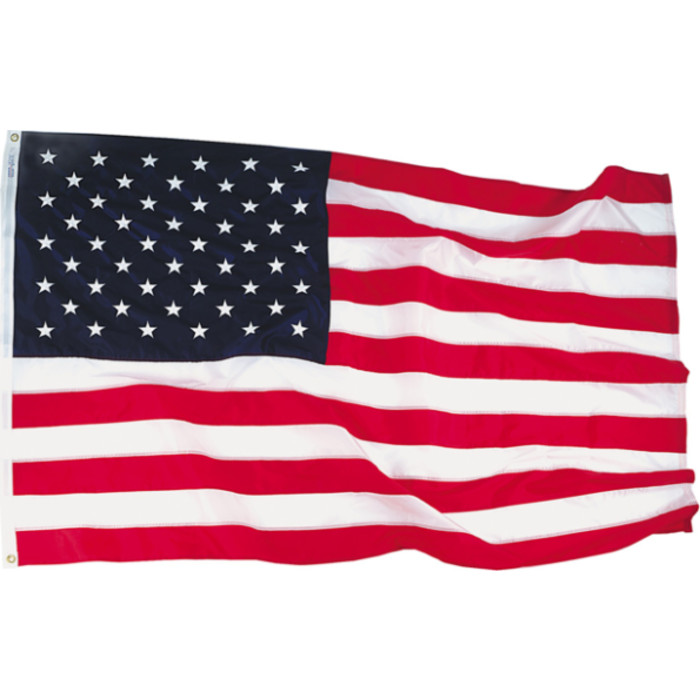 Nyl-Glo&reg; Colorfast Outdoor U.S. Flags, 4' x 6'