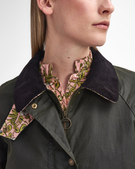 Barbour x William Morris Gallery Shelton Waxed Jacket