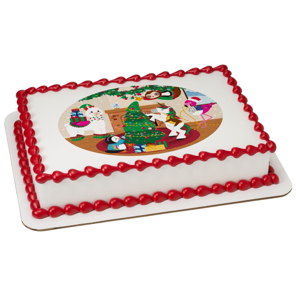 Image Cake Holiday Party Animals