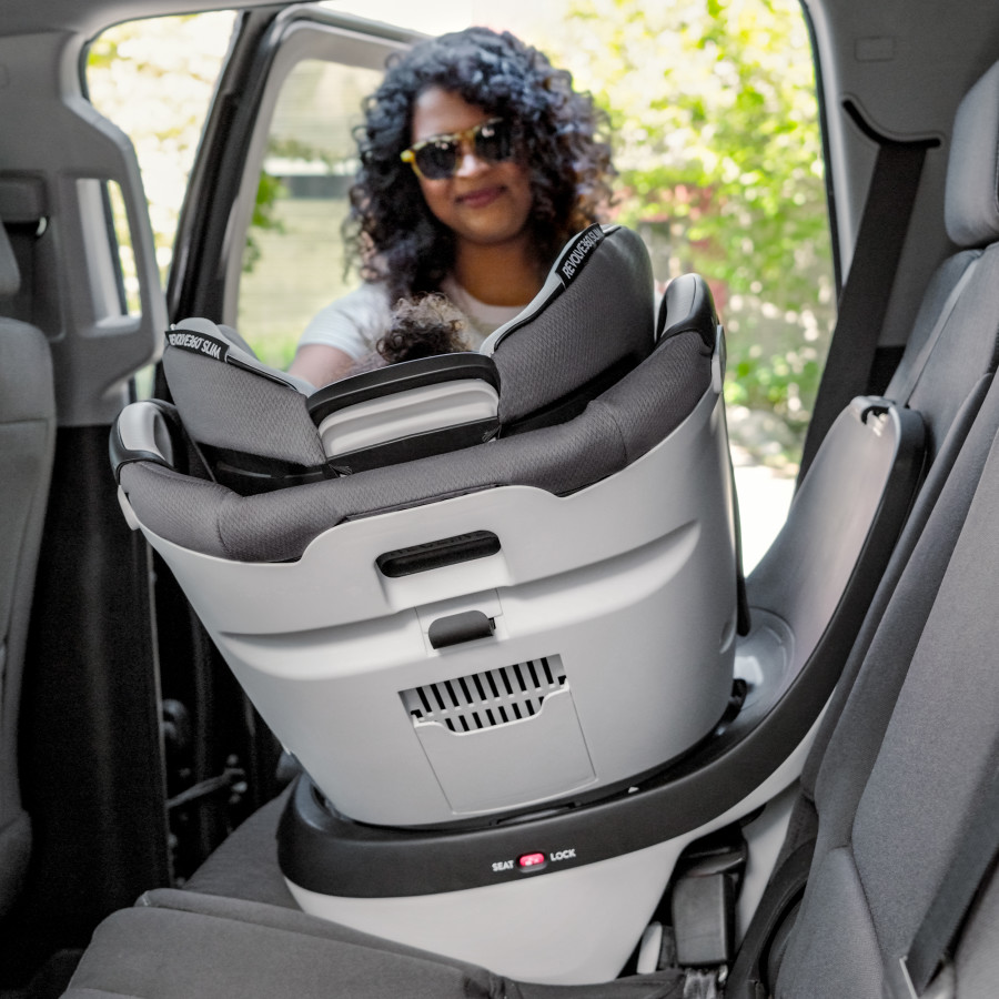 Gold Revolve360 Slim 2-in-1 Rotational Car Seat with SensorSafe
