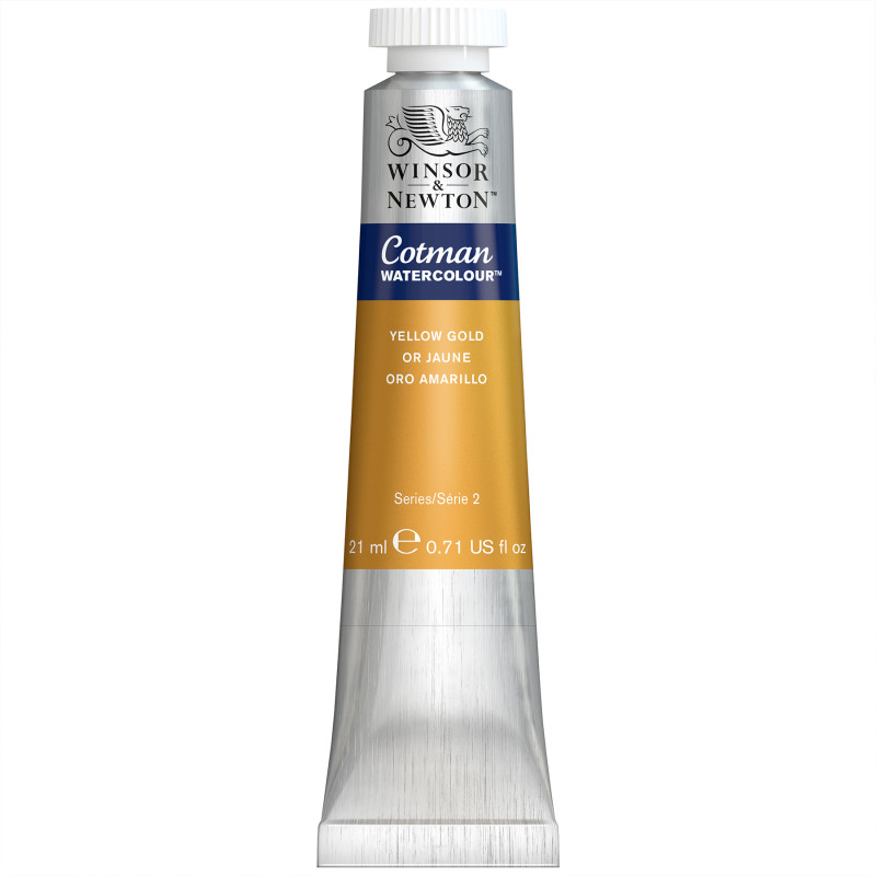 Cotman Watercolor Paint, 21 mL Tube, Yellow Gold