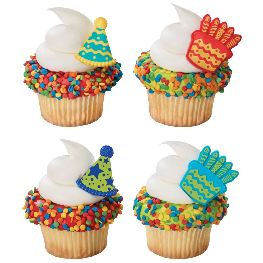 Image Cake Birthday Hat & Cake
