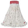 Rubbermaid Commercial, Web Foot®, 24oz, Looped-End, 5" Headband, Cotton, White, Wet Mop