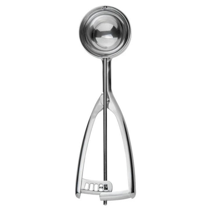 2-ounce round stainless steel squeeze disher