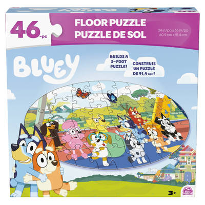 Bluey 46-piece 3-Foot Floor Puzzle for Families and Kids Ages 4 and up
