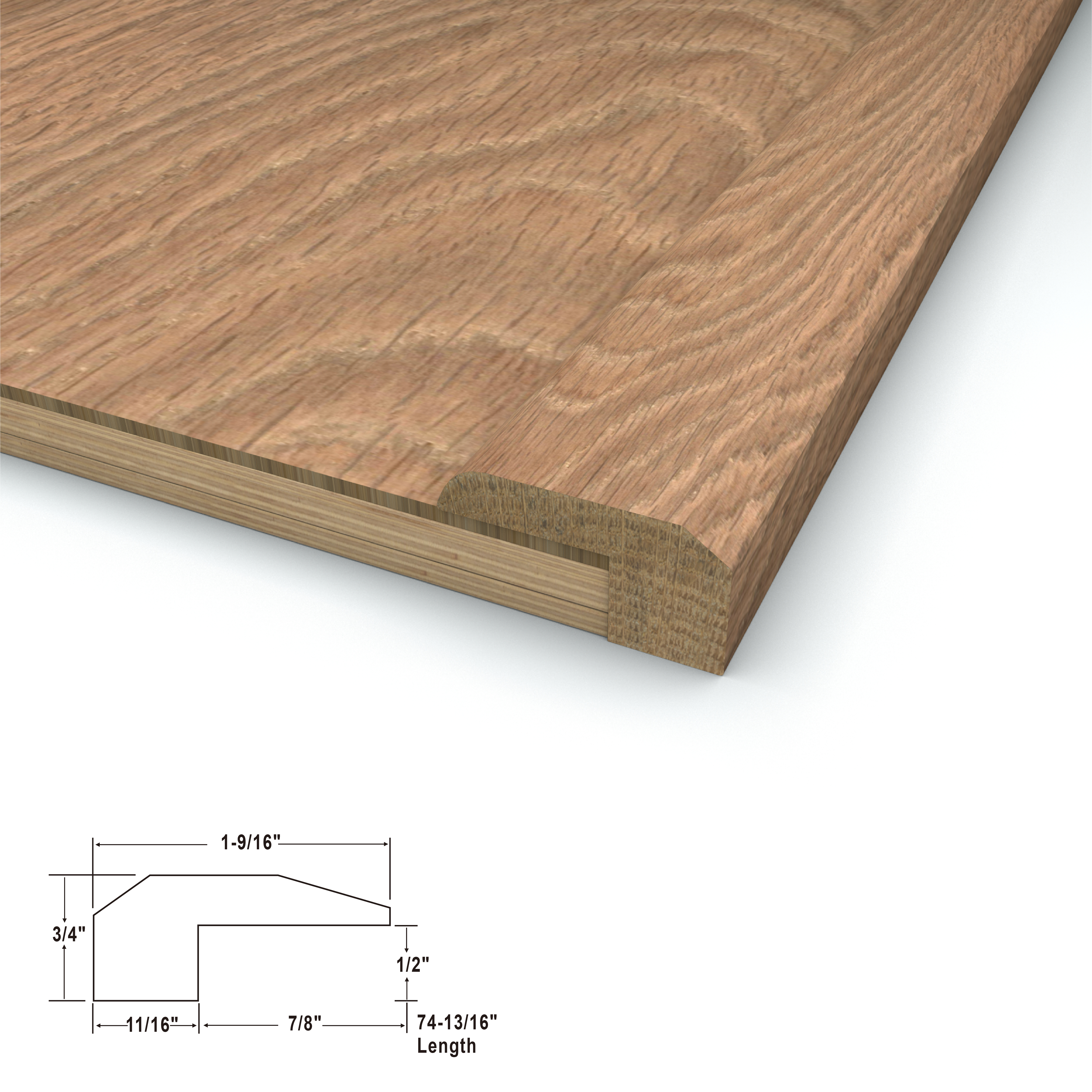 Champagne Sea Cali Hardwoods Threshold view 3