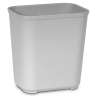 Rubbermaid Commercial, Fire Resistant, 7 gal, Resin, Gray, Rectangle, Receptacle