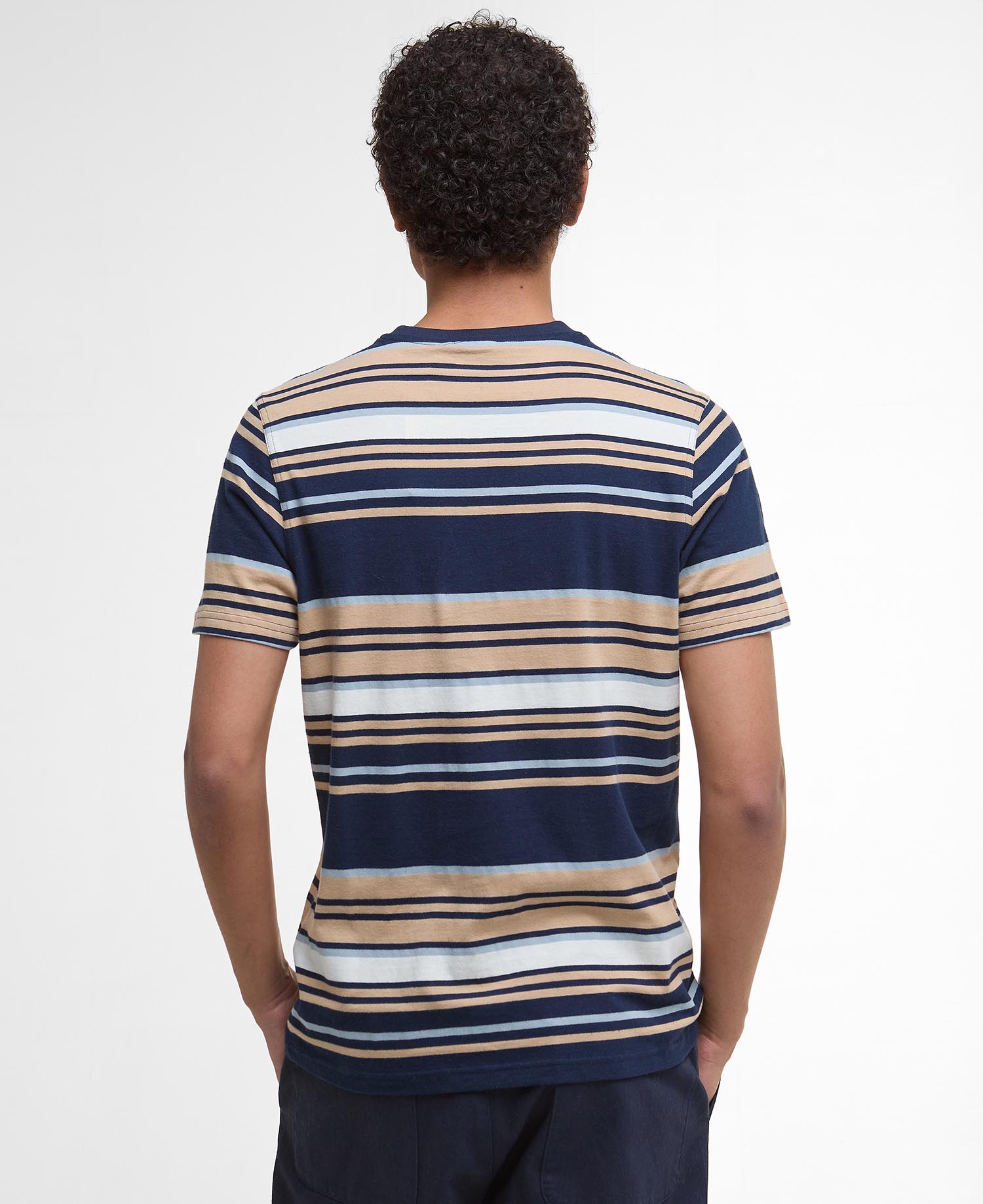 T-shirt a righe leggermente aderente Aickmen image number 2