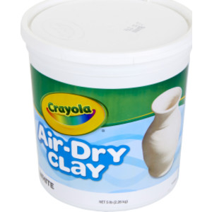 Air-Dry Clay, 5 Pounds Resealable Bucket, White