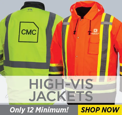 Custom High-Vis Jackets - Only 12 Minimumn! Shop Now